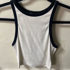 Zara High Neck Crop Top